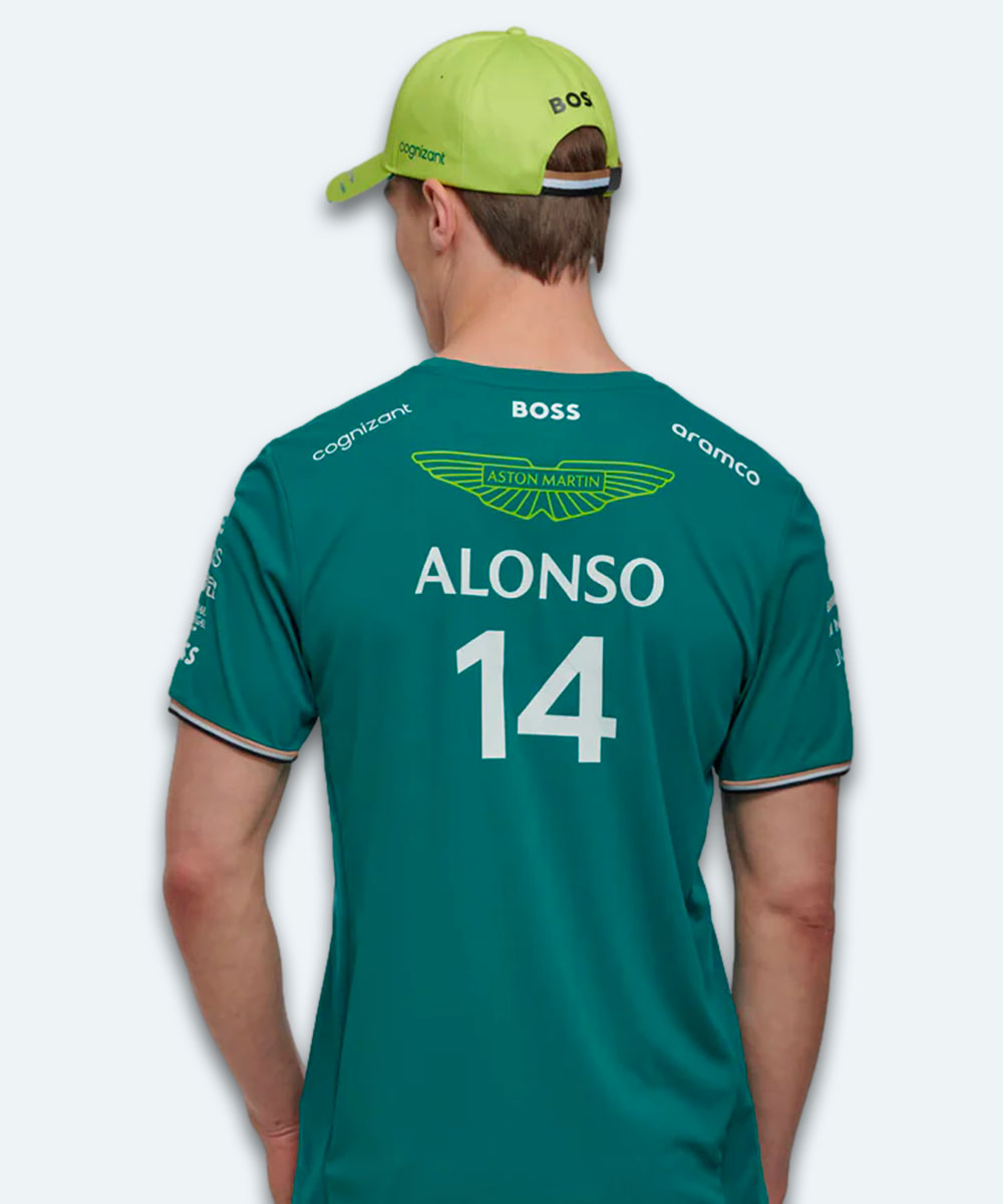 Camiseta Fernando Alonso Aston Martin talla L de segunda mano por