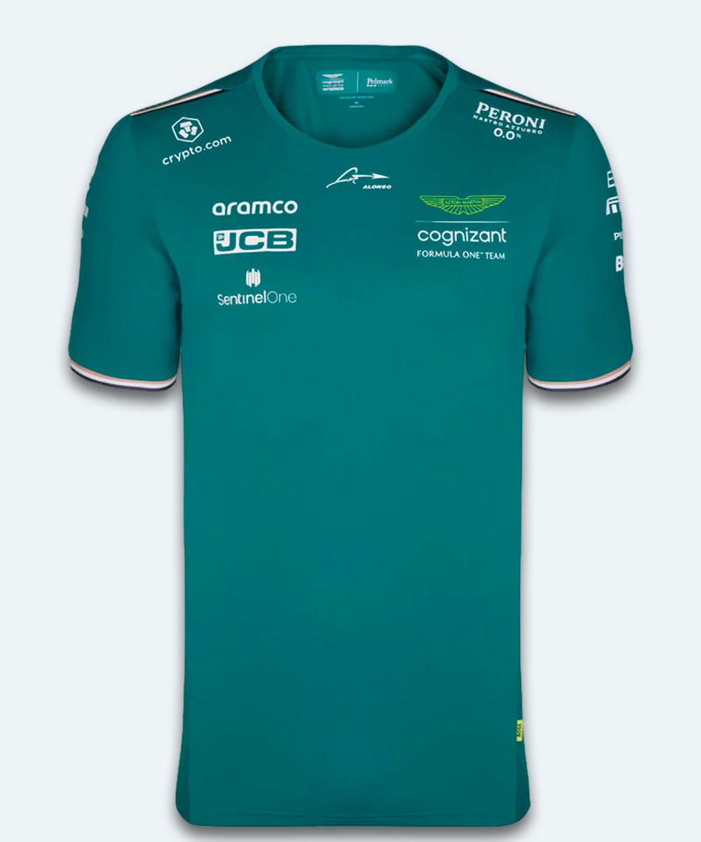 Camiseta Aston Martin Lifestyle Fernando Alonso 2023 (verde)