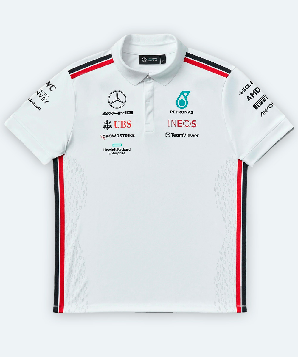 Comprar Camiseta Mercedes F1 Blanca. Disponible en blanco, hombre