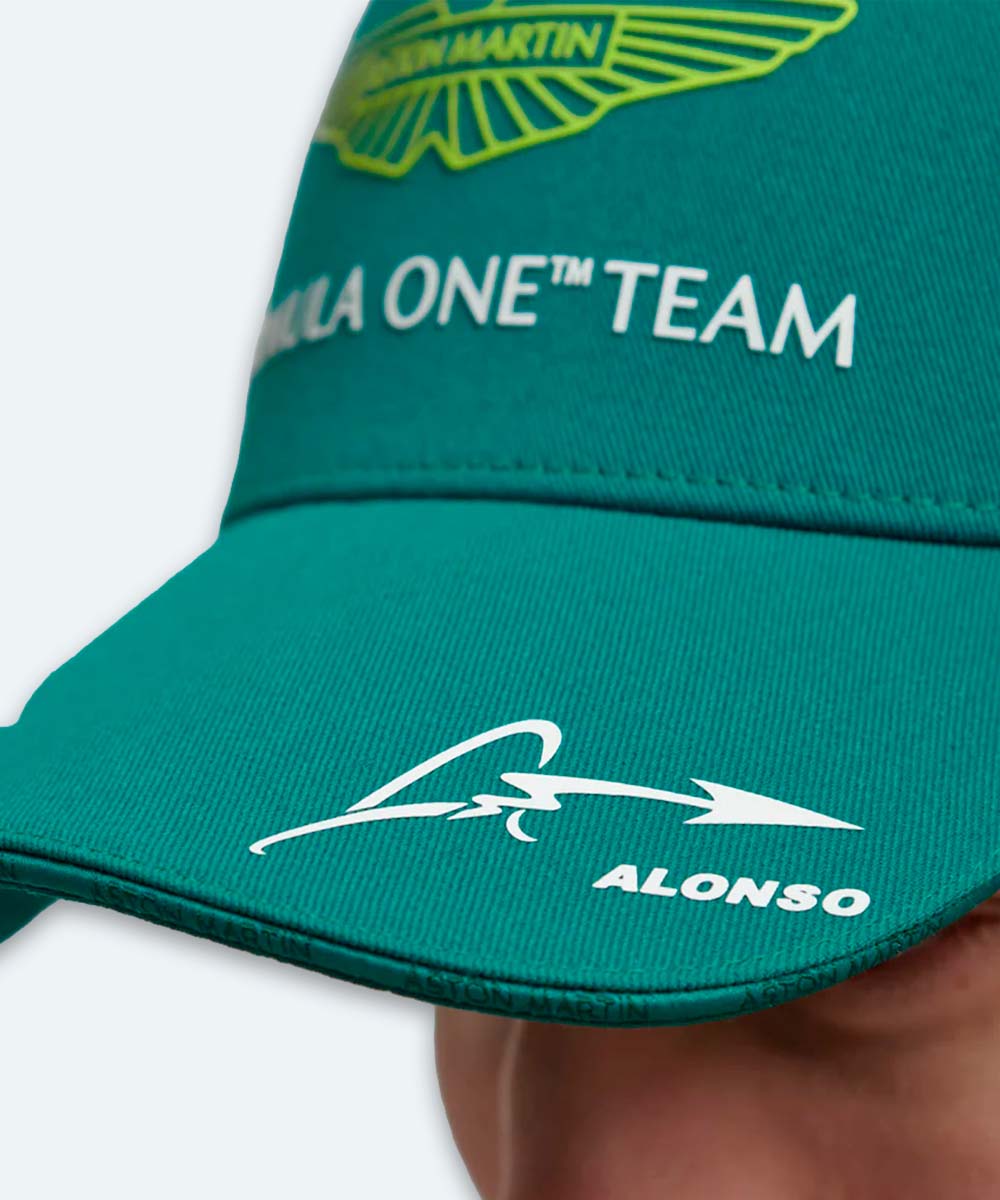 Gorra Oficial Fernando Alonso Team Aston Martin Aramco Cognizant F1 2023 -  Verde