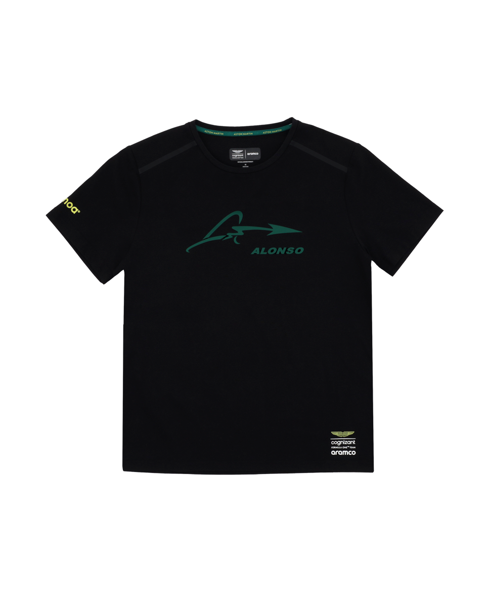 ➜ Camiseta Fernando Alonso EDICION ESPECIAL Kimoa Negra Aston Martin F1  Oficial